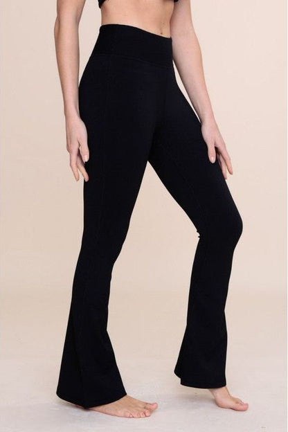 Ribbed Yoga Flare Pant | Swank Boutique